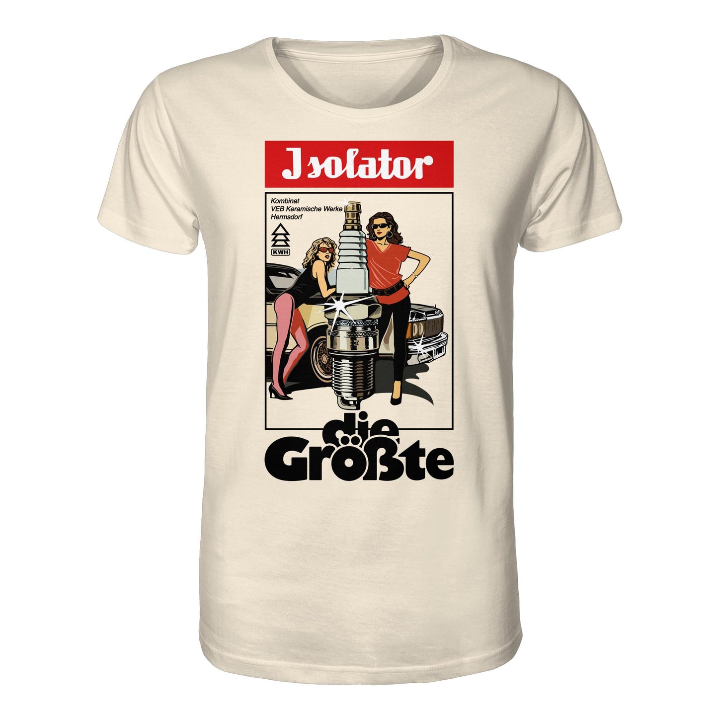 DDR Ostalgie Bio-Shirt Unisex • ISOLATOR - DIE GRÖSSTE (ORIGINAL POSTER)