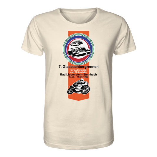 DDR Ostalgie Bio-Shirt Unisex • GLASBACHBERGRENNEN BAD LIEBENSTEIN (ORIGINAL WIMPEL)