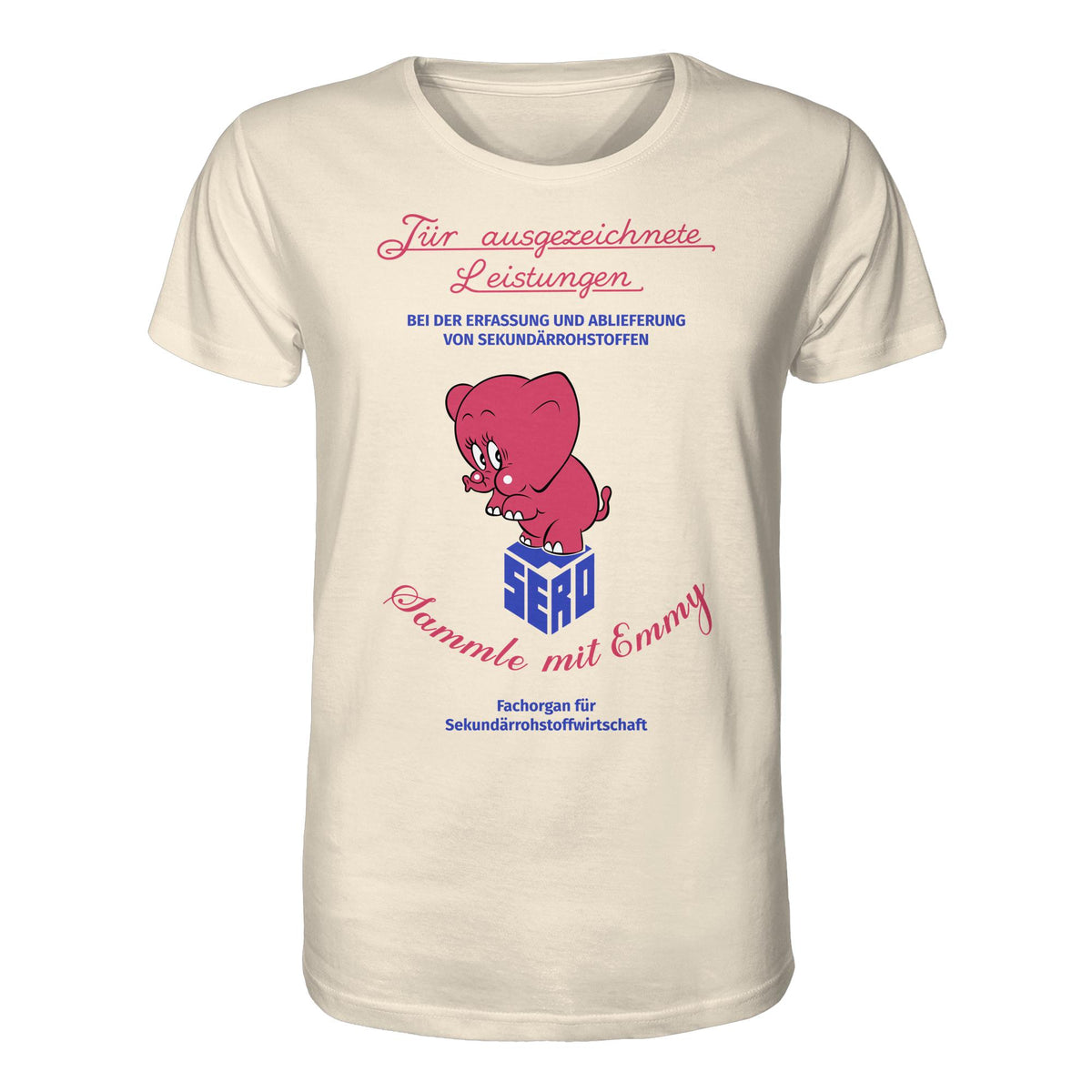 DDR Ostalgie Bio-Shirt Unisex • FÜR AUSGEZEICHNETE LEISTUNGEN - SERO EMMY (ORIGINAL-WIMPEL)