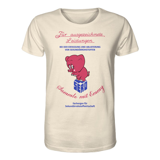 DDR Ostalgie Bio-Shirt Unisex • FÜR AUSGEZEICHNETE LEISTUNGEN - SERO EMMY (ORIGINAL-WIMPEL)