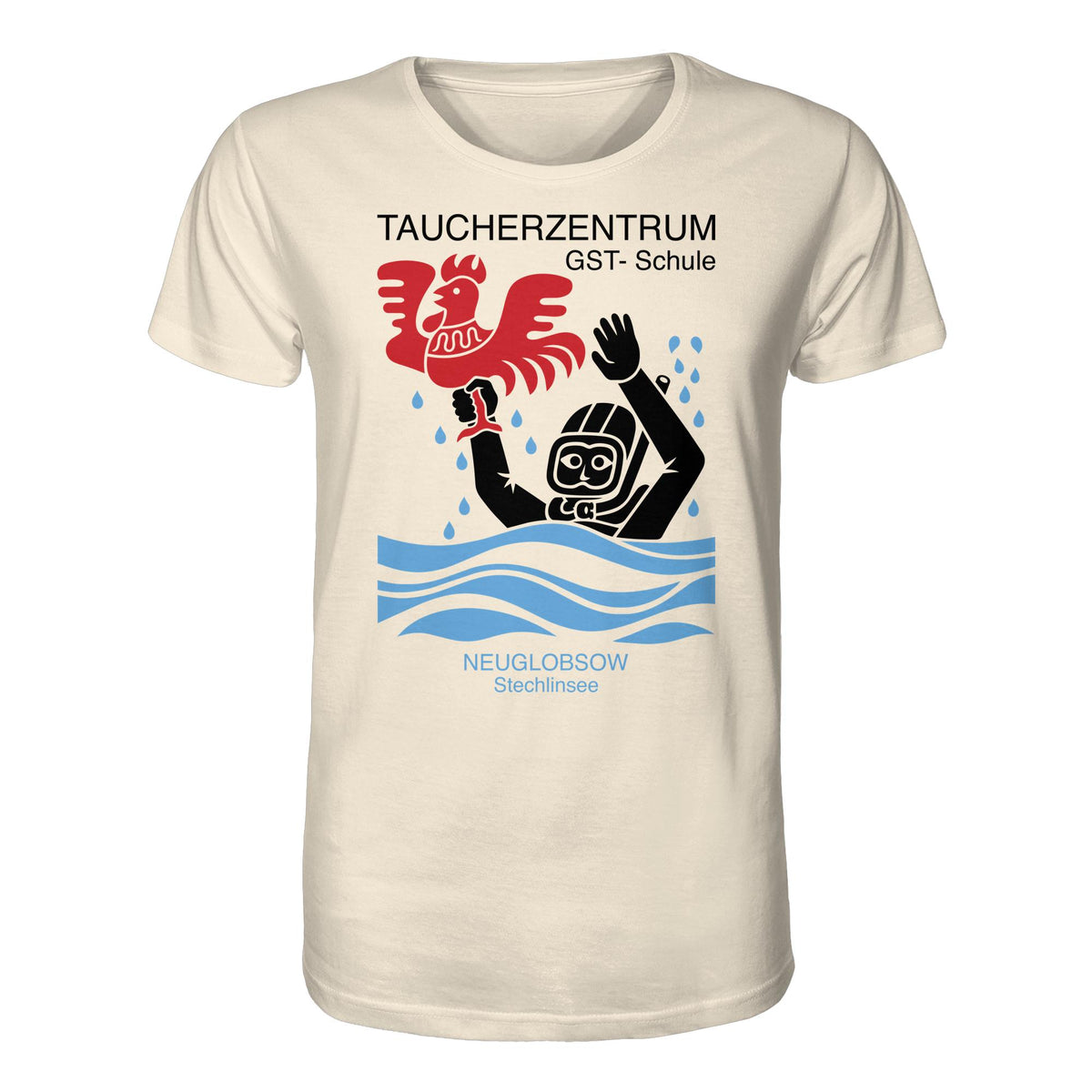 DDR Ostalgie Bio-Shirt Unisex • GST-TAUCHSCHULE NEUGLOBSOW STECHLINSEE