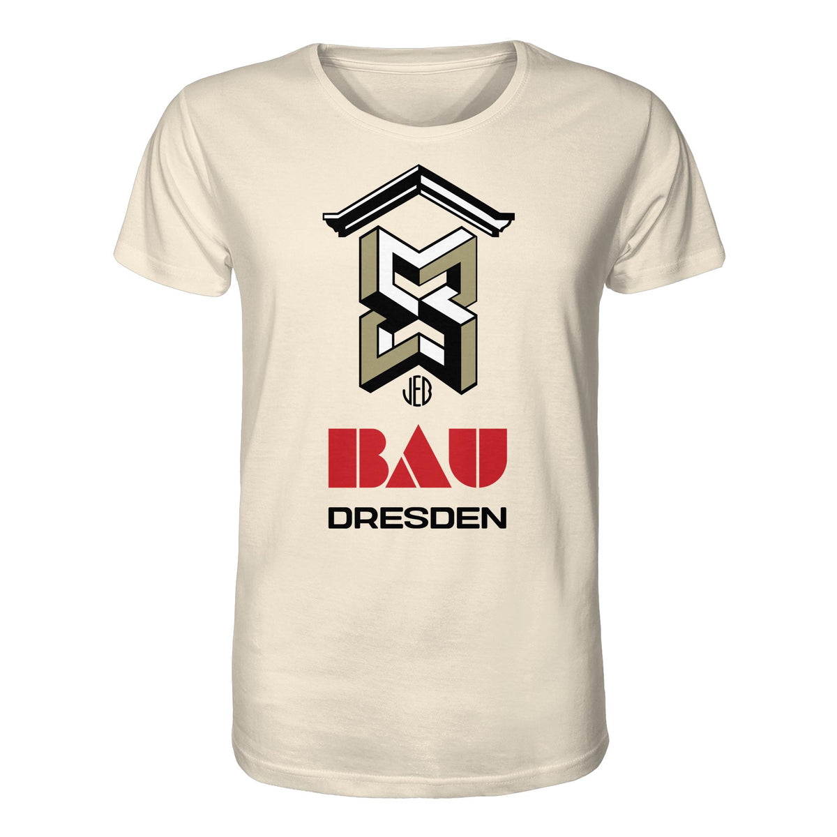 DDR Ostalgie Bio-Shirt Unisex • VEB BAU DRESDEN