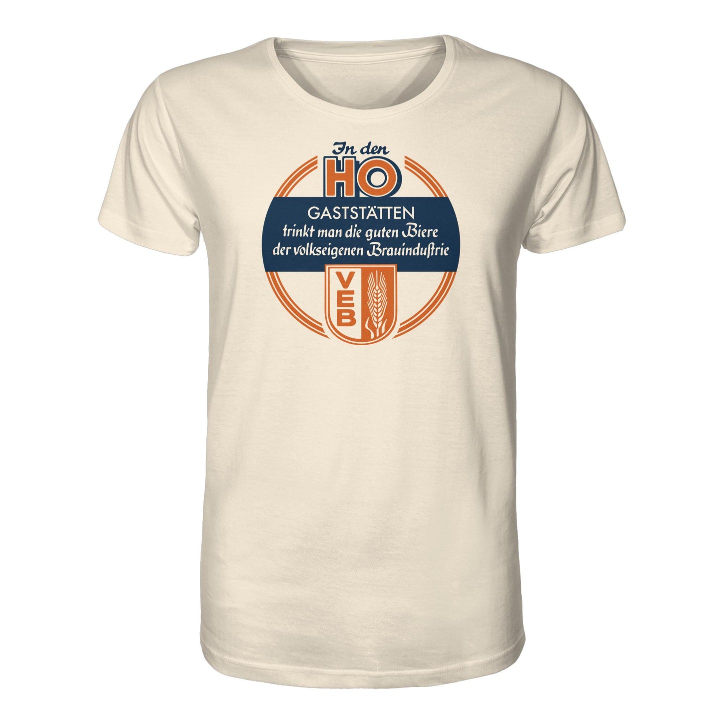 DDR Ostalgie Bio-Shirt Unisex • HO - VOLKSEIGENE BRAUINDUSTRIE