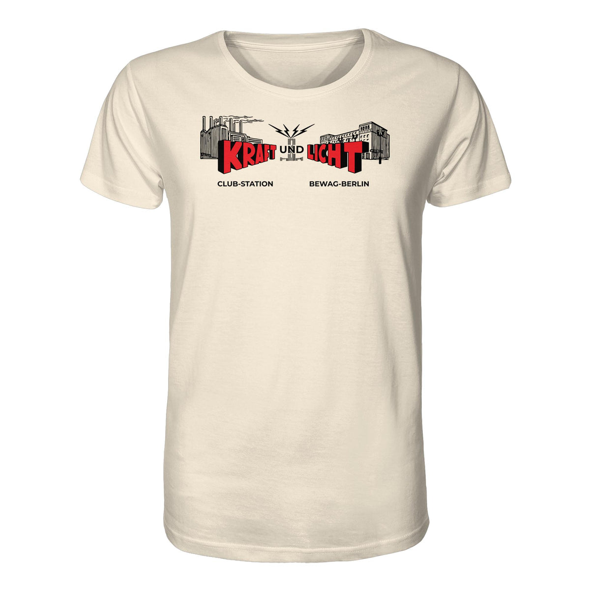 DDR Ostalgie Bio-Shirt Unisex • KRAFT UND LICHT - BEWAG BERLIN