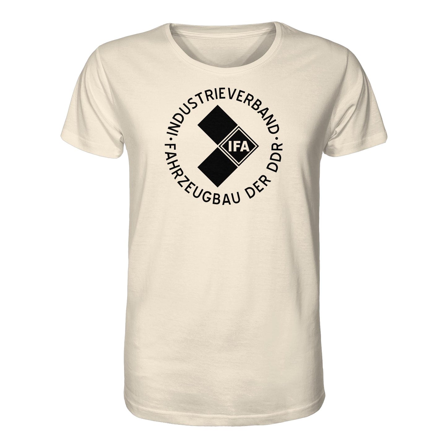 DDR Ostalgie Bio-Shirt Unisex • IFA INDUSTRIEVERBAND FAHRZEUGBAU ( LOGO 1970er) - hell