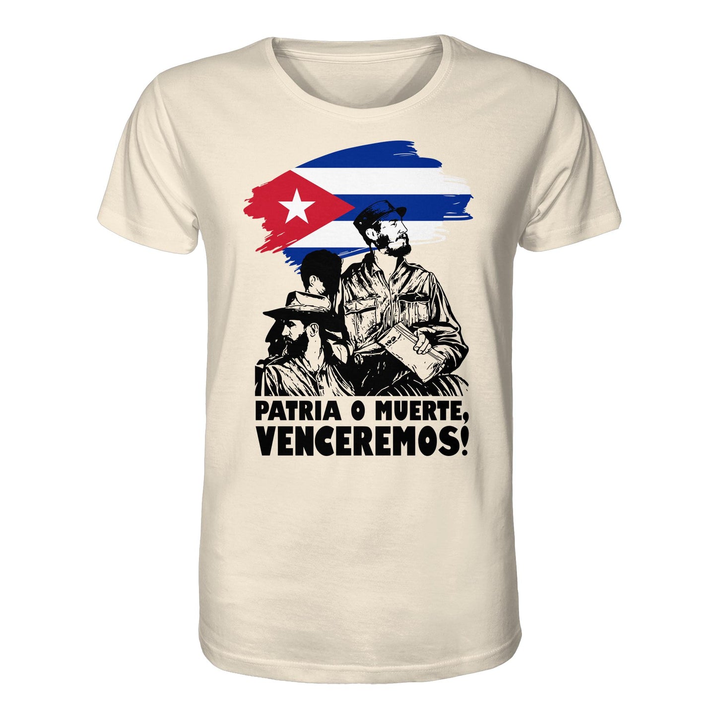DDR Ostalgie Bio-Shirt Unisex • KUBA - PATRIA O MUERTE, VENCEREMOS! (ORIGINAL PLAKAT)