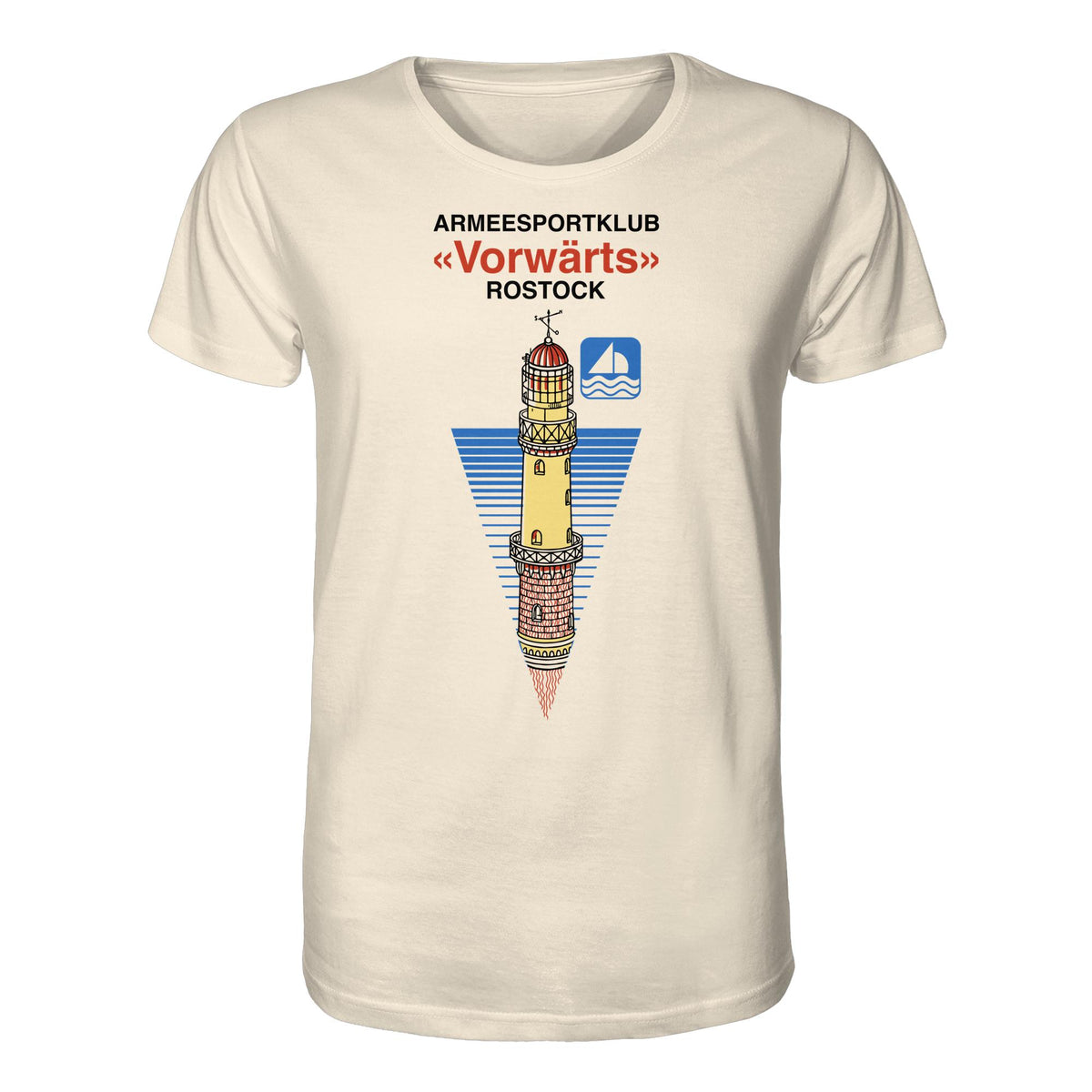 DDR Ostalgie Bio-Shirt Unisex • ARMEESPORTKLUB VORWÄRTS ROSTOCK