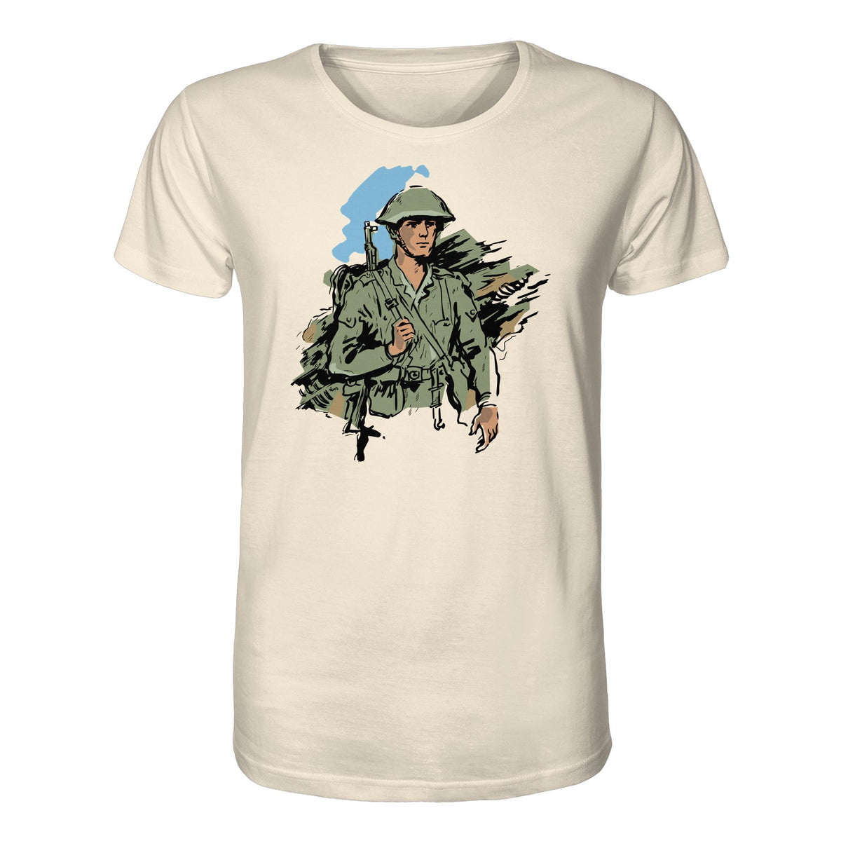 DDR Ostalgie Bio-Shirt Unisex • NVA-SOLDAT (ORIGINAL-ILLUSTRATION)
