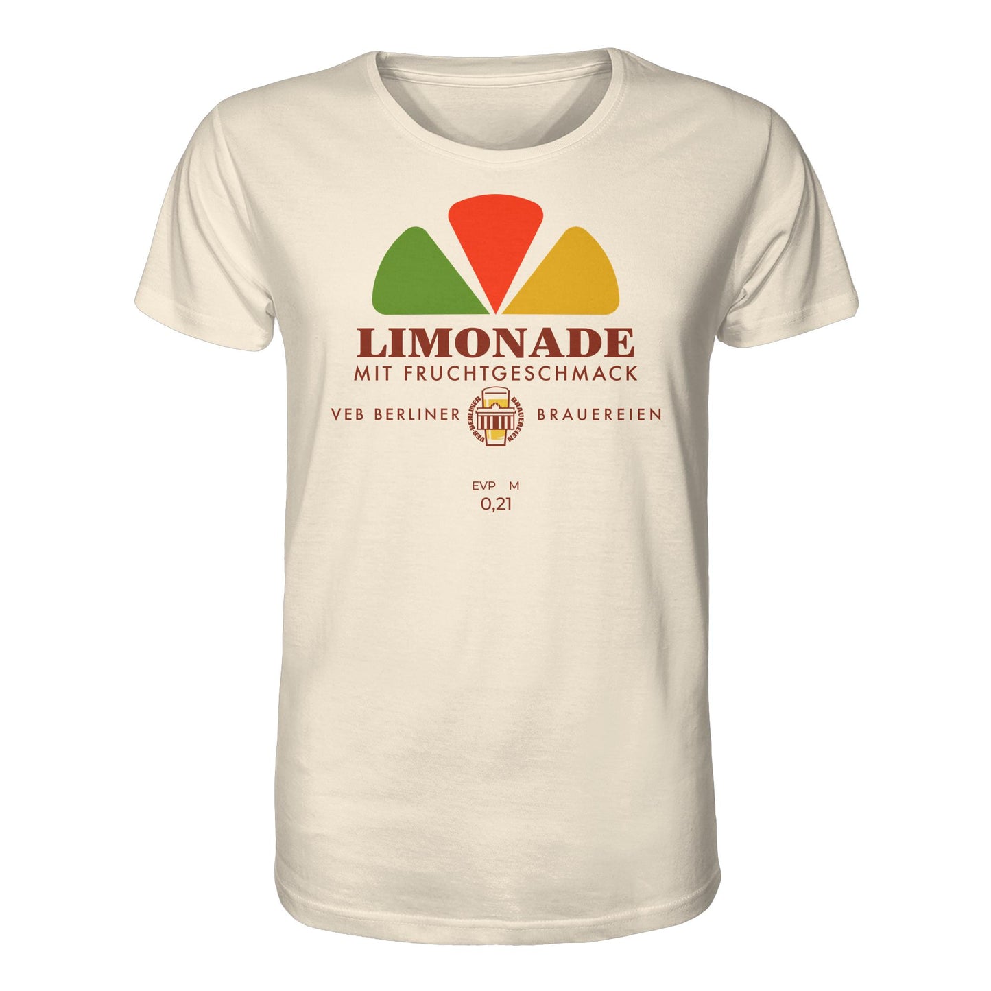 DDR Ostalgie Bio-Shirt Unisex • VEB BERLINER BRAUEREIEN - LIMONADE