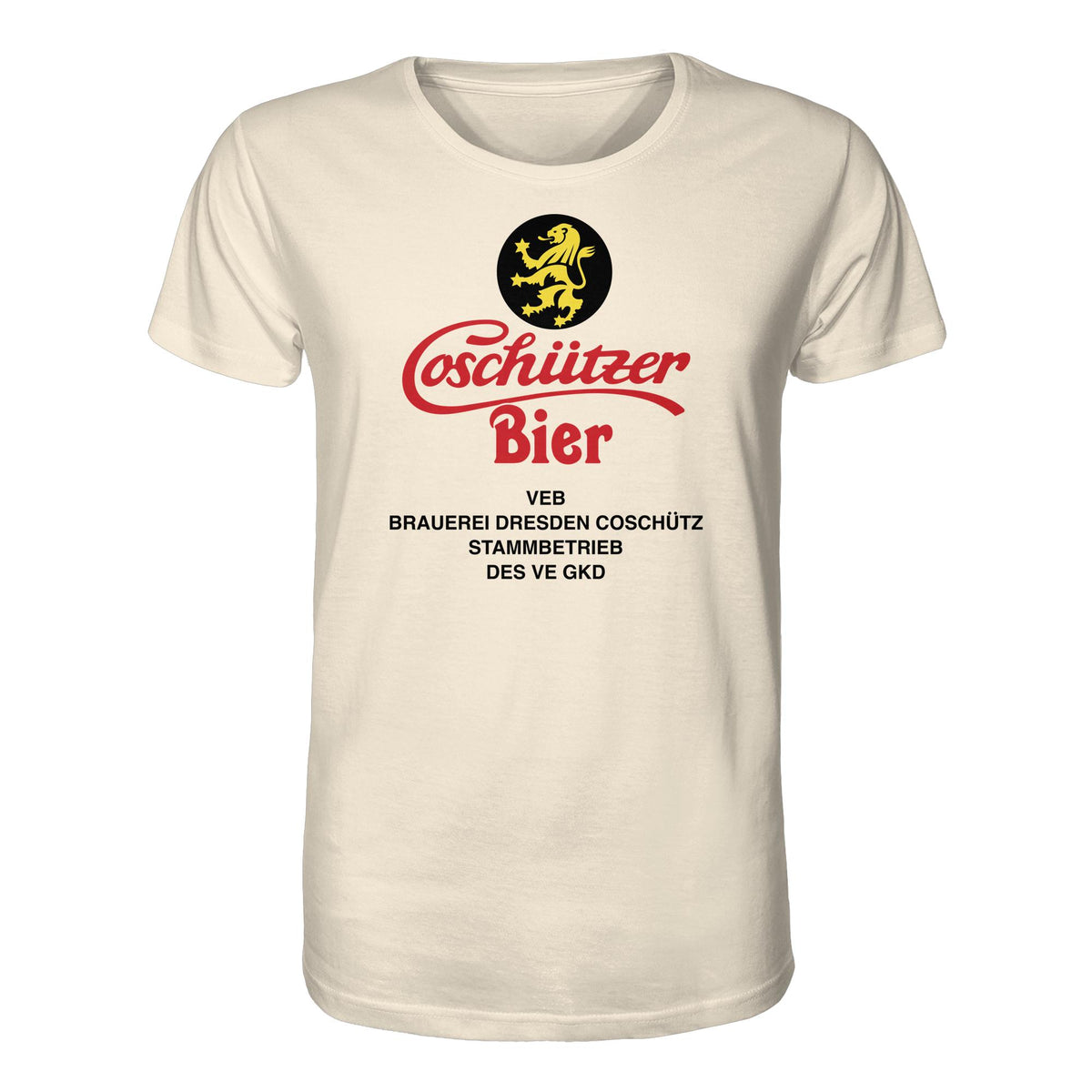 DDR Ostalgie Bio-Shirt Unisex • COSCHÜTZER BIER - VEB BRAUER DRESDEN
