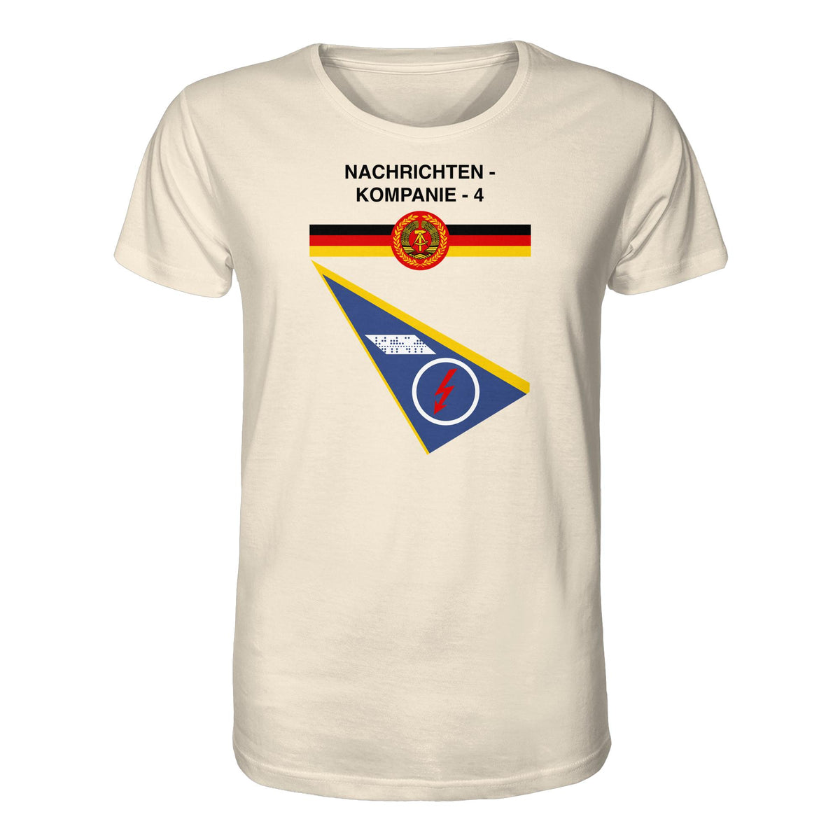 DDR Ostalgie Bio-Shirt Unisex • NVA - NACHRICHTENKOMPANIE 4