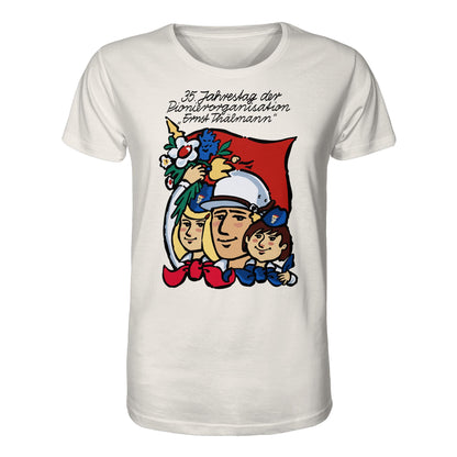 ORGANIC BIO SHIRT UNISEX • 35 JAHRE PIONIERORGANISATION ERNST THÄLMANN (ORIGINAL DDR-PLAKAT)