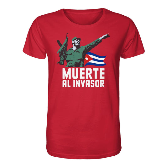 DDR Ostalgie Bio-Shirt Unisex • KUBA - MUERTE AL INVASOR