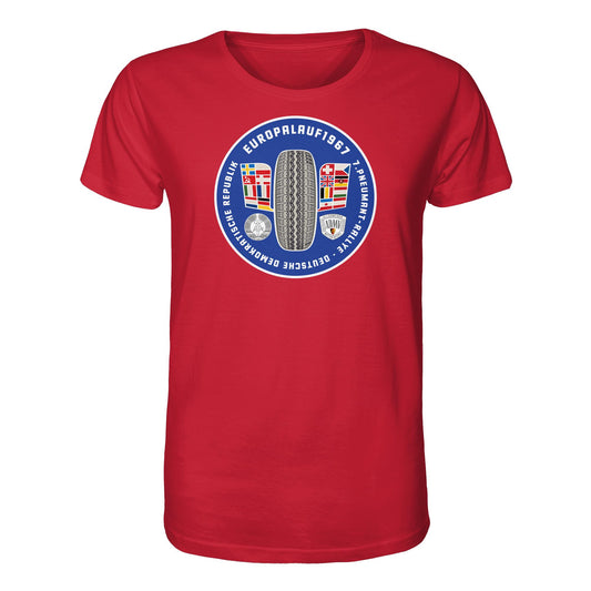 DDR Ostalgie Bio-Shirt Unisex • PNEUMANT RALLYE, EUROPALAUF 1967