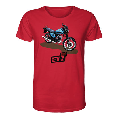 ORGANIC BIO SHIRT UNISEX • MZ ETZ 150 BLAU (ORIGINAL DDR-PLAKAT)