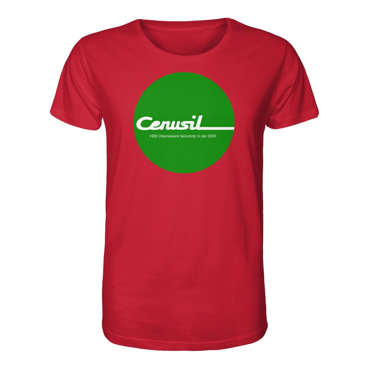 DDR Ostalgie Bio-Shirt Unisex • CENUSIL - VEB CHEMIE NÜNCHRITZ