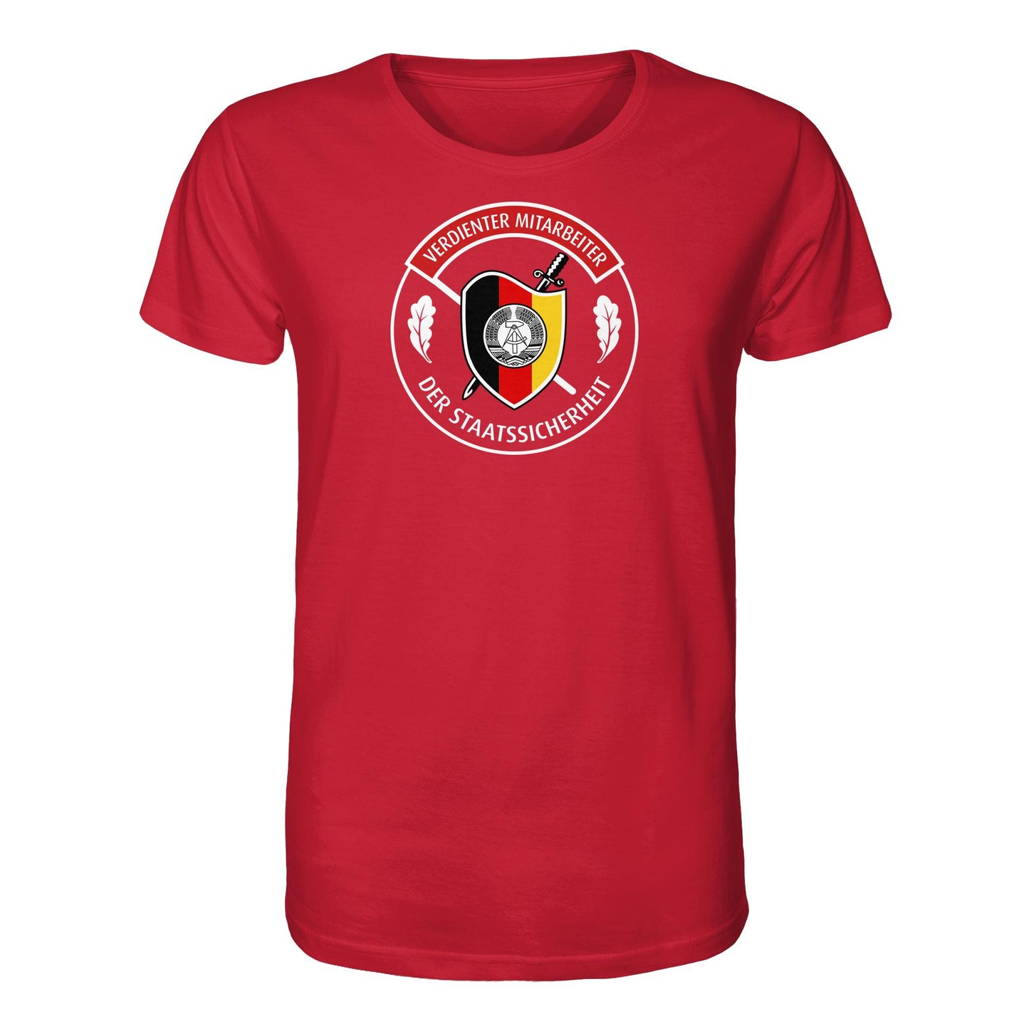 DDR Ostalgie Bio-Shirt Unisex • VERDIENTER MITARBEITER DER STAATSSICHERHEIT (ORIGINAL ORDEN)