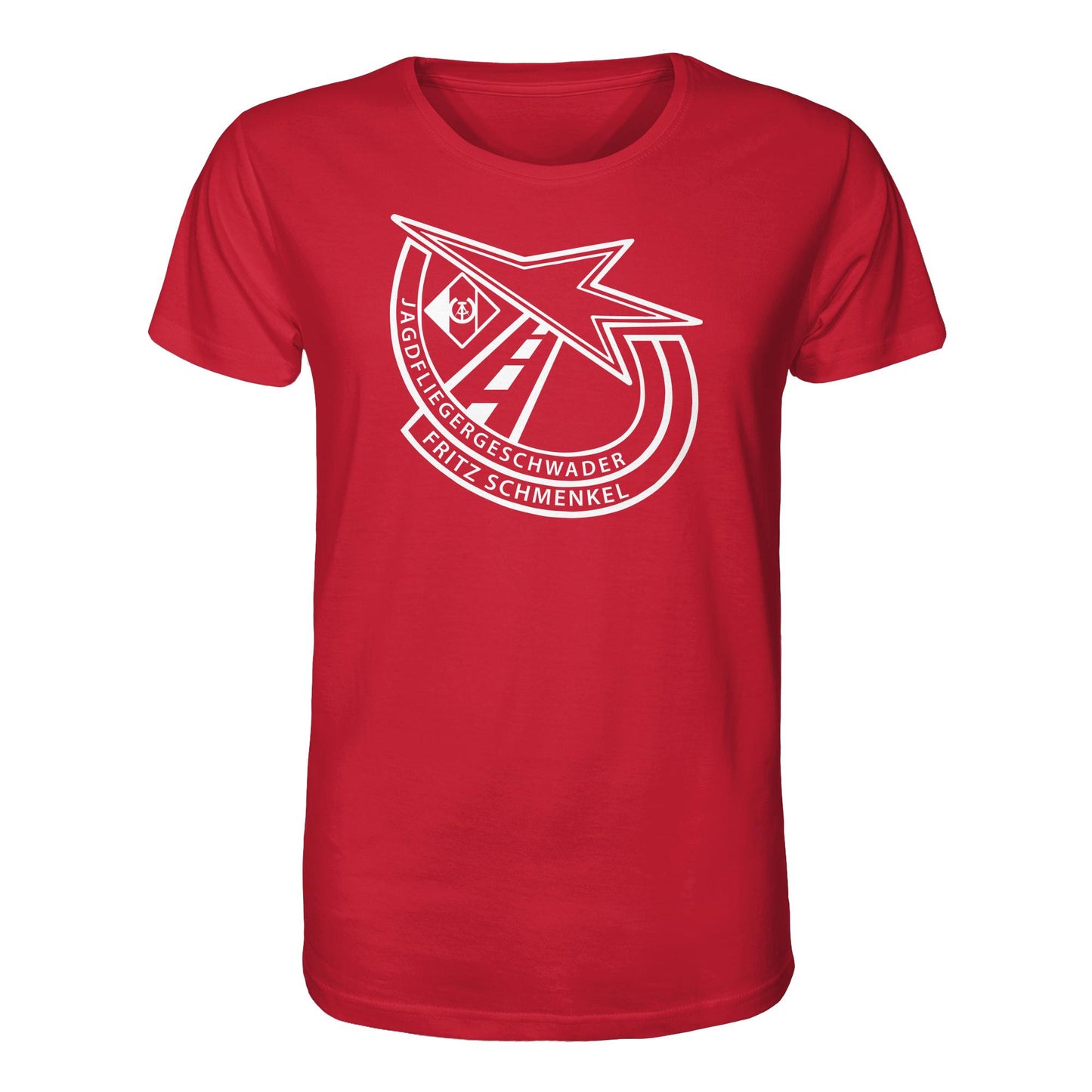 DDR Ostalgie Bio-Shirt Unisex • NVA EMBLEM - GESCHWADER FRITZ SCHMENKEL