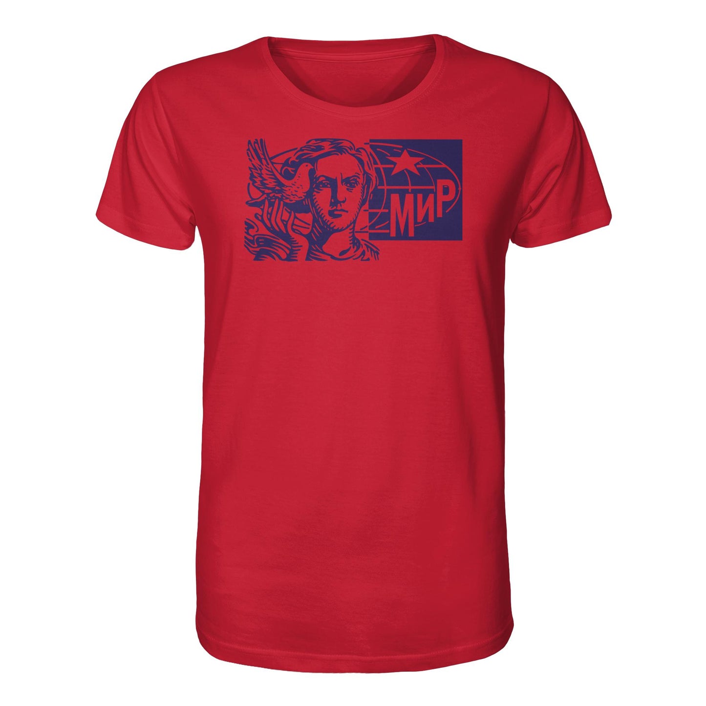 DDR Ostalgie Bio-Shirt Unisex • MIR - FRIEDEN (ORIGINAL BRIEFMARKE)