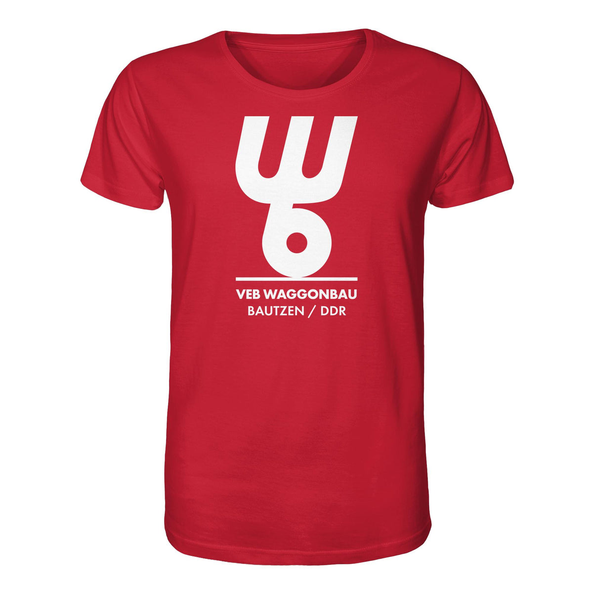 DDR Ostalgie Bio-Shirt Unisex • VEB WAGGONBAU BAUTZEN