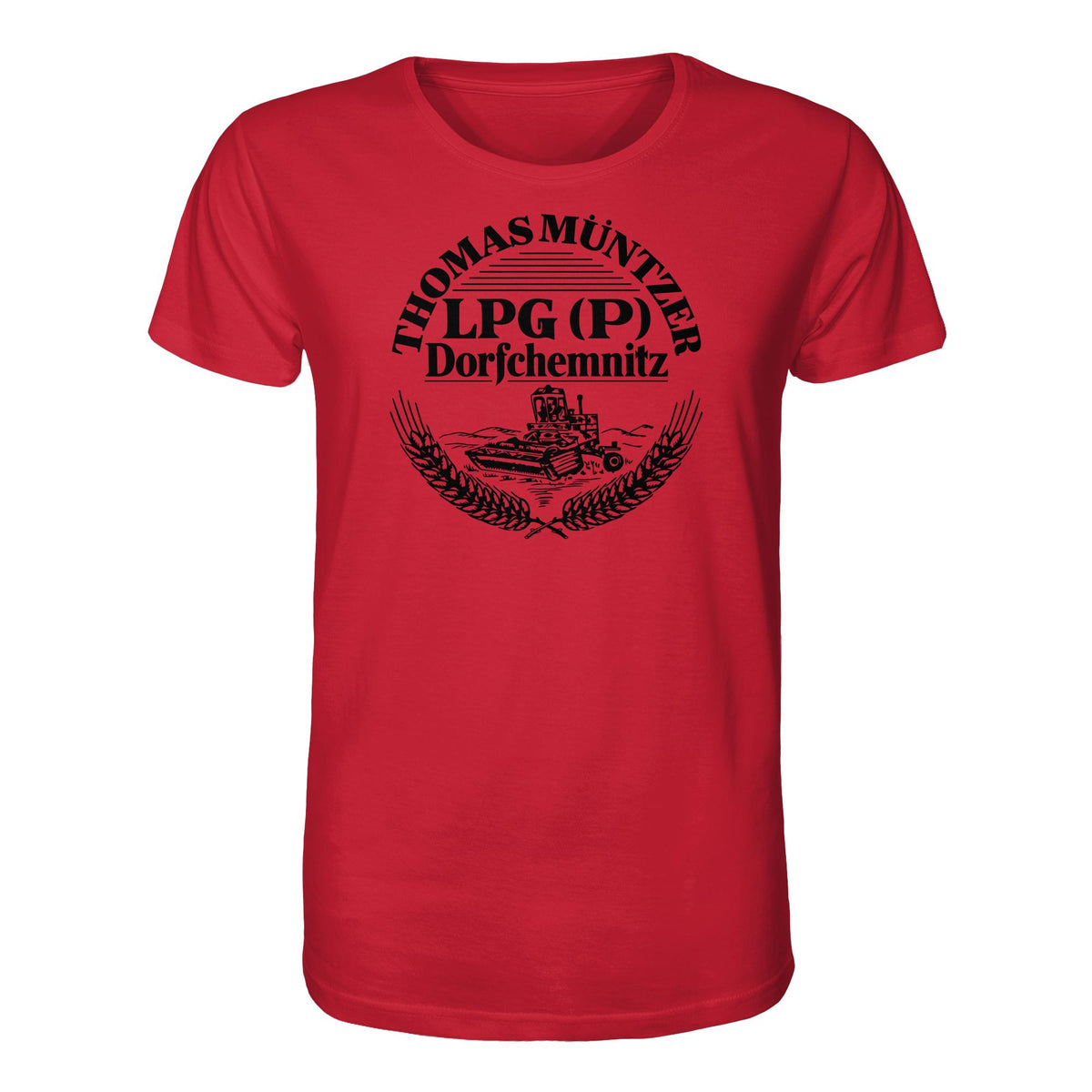 DDR Ostalgie Bio-Shirt Unisex • LPG THOMAS MÜNTZER DORFCHEMNITZ