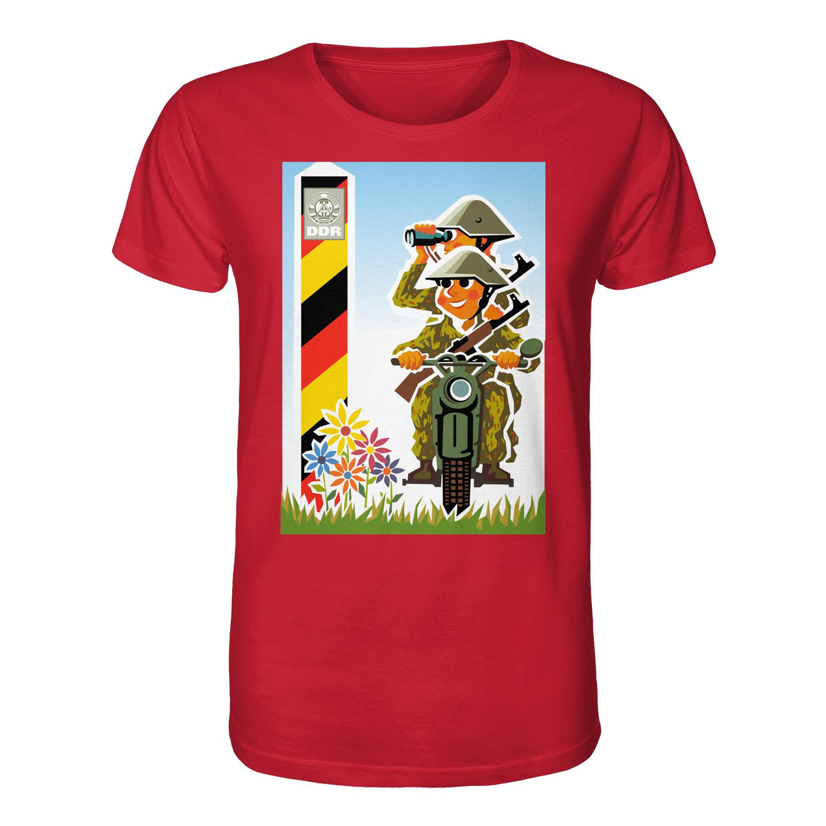 DDR Ostalgie Bio-Shirt Unisex • NVA-GRENZTRUPPEN (ORIGINAL-PLAKAT)