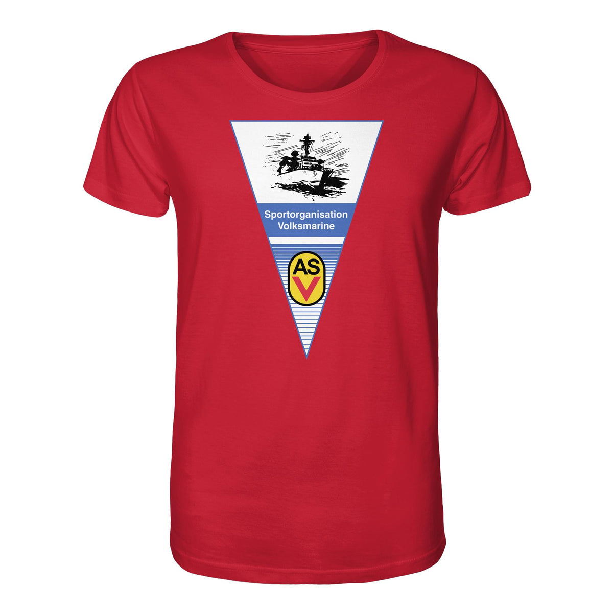 DDR Ostalgie Bio-Shirt Unisex •  ASV SPORTORGANISATION VOLKSMARINE