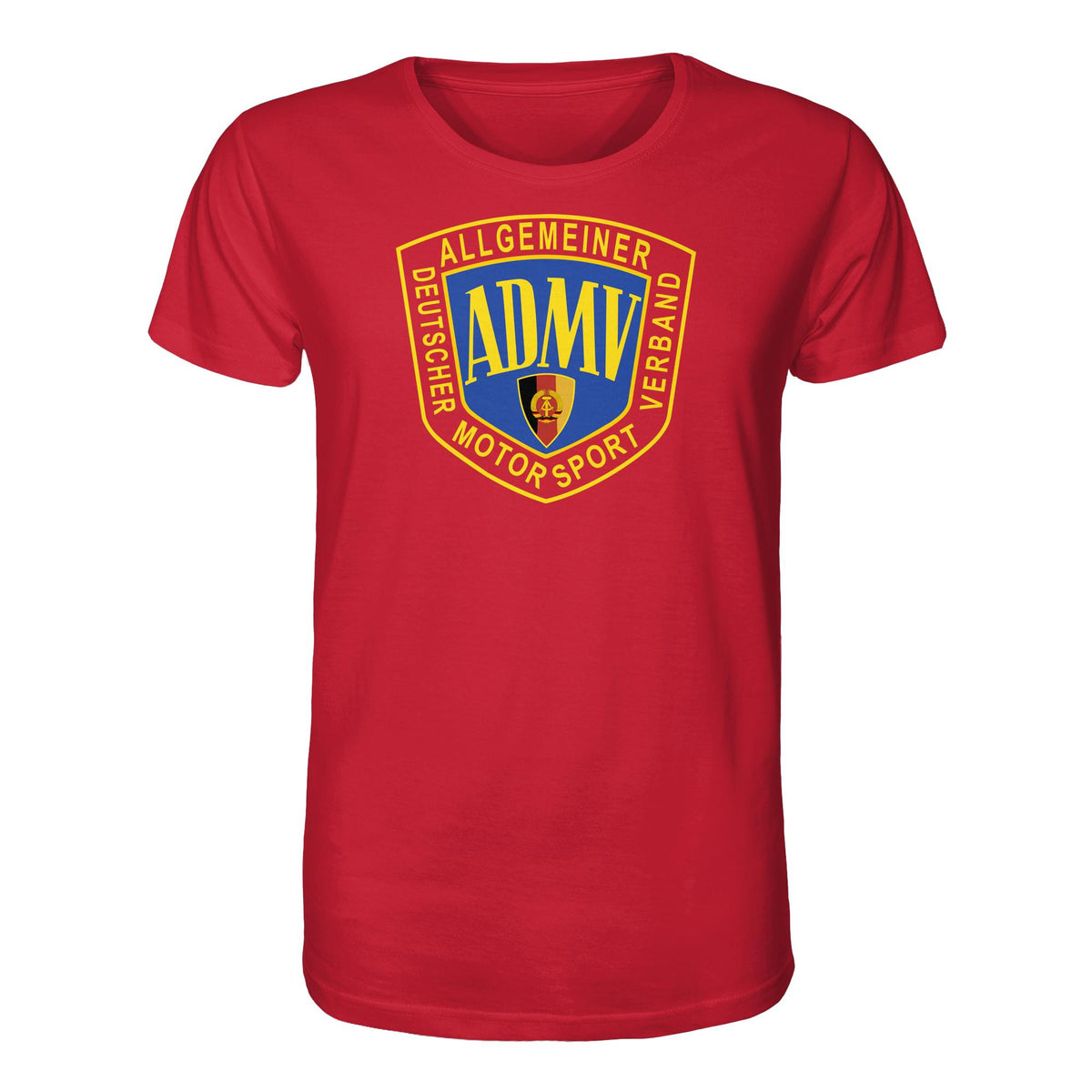 DDR Ostalgie Bio-Shirt Unisex • ADMV MOTORSPORTVERBAND DER DDR