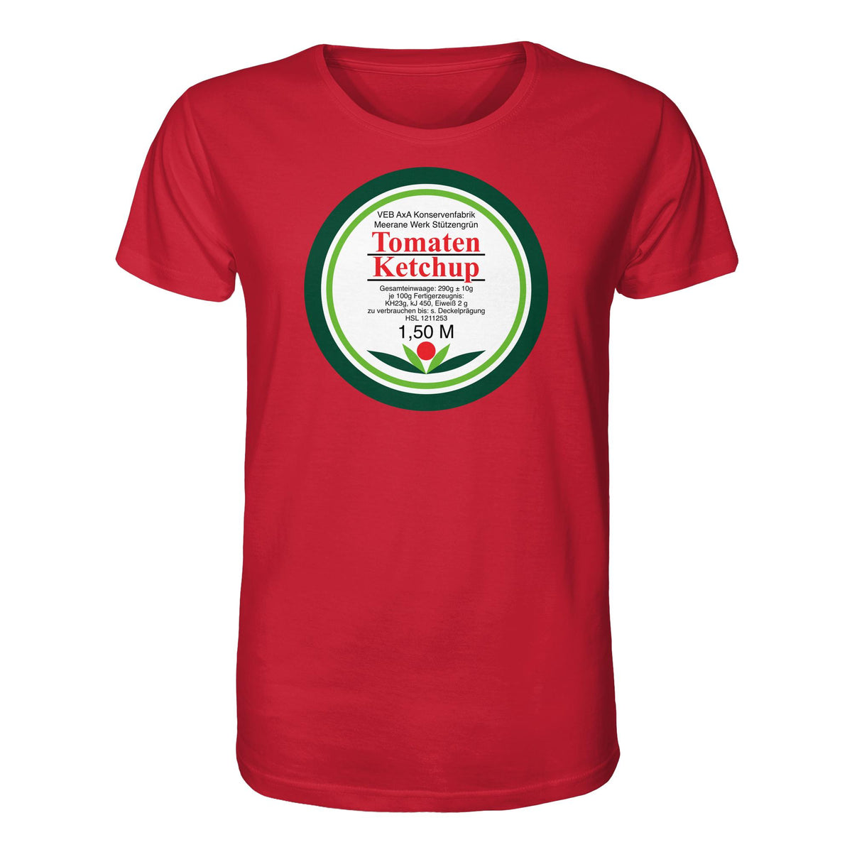 DDR Ostalgie Bio-Shirt Unisex • VEB AXA KONSERVEN MEERANE - TOMATEN-KETCHUP