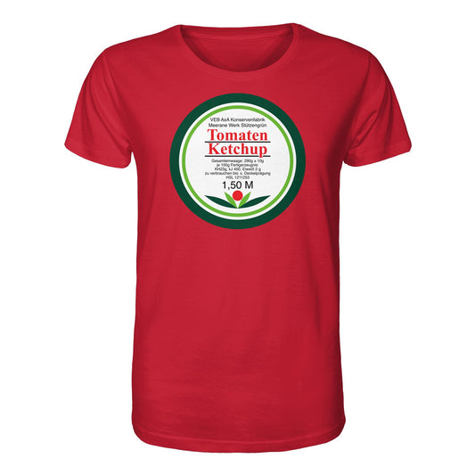 DDR Ostalgie Bio-Shirt Unisex • VEB AXA KONSERVEN MEERANE - TOMATEN-KETCHUP