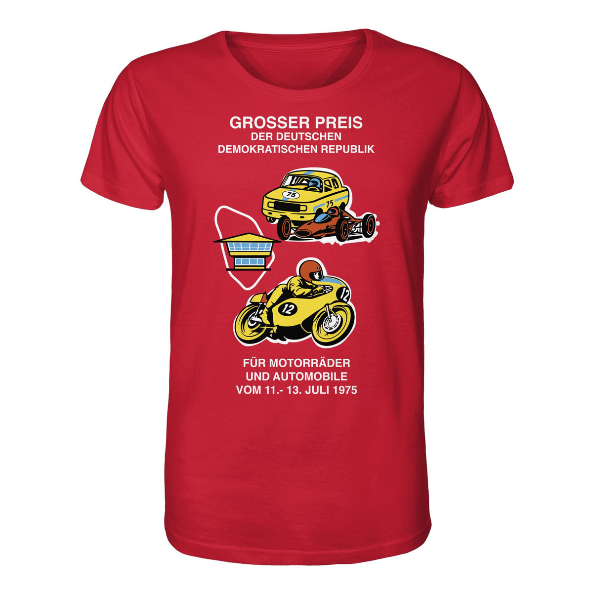 DDR Ostalgie Bio-Shirt Unisex • GROSSER PREIS DER DDR 1975