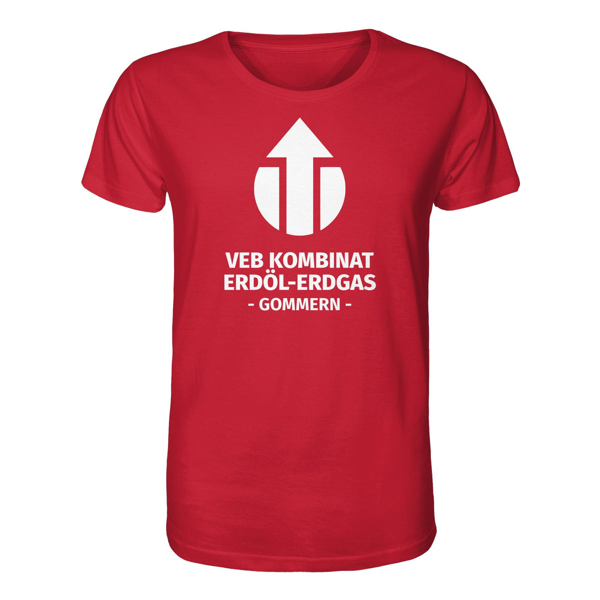 DDR Ostalgie Bio-Shirt Unisex • VEB KOMBINAT ERDÖL-ERDGAS GOMMERN