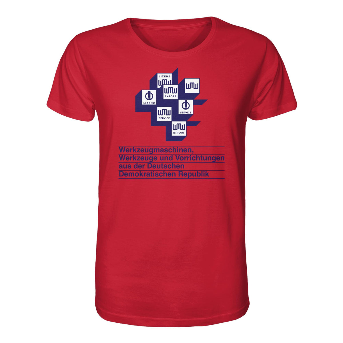 DDR Ostalgie Bio-Shirt Unisex • WMW WERKZEUGMASCHINEN DER DDR