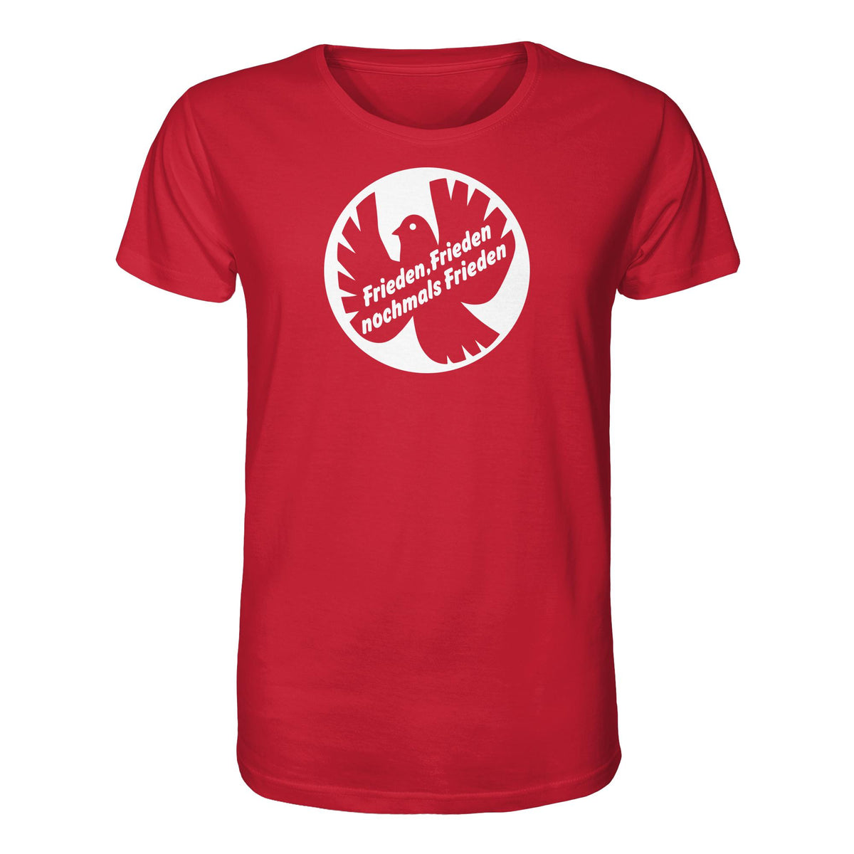 DDR Ostalgie Bio-Shirt Unisex • FRIEDEN, FRIEDEN NOCHMALS FRIEDEN (ORIGINAL BANNER)