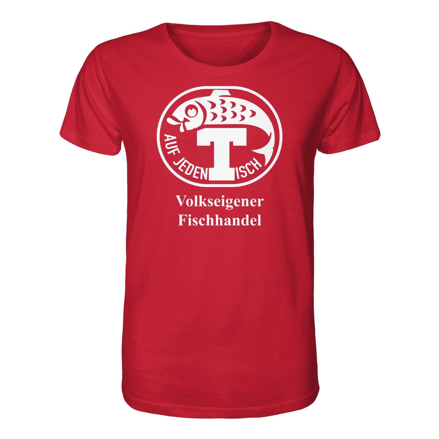 DDR Ostalgie Bio-Shirt Unisex • VEB VOLKSEIGENER FISCHHANDEL