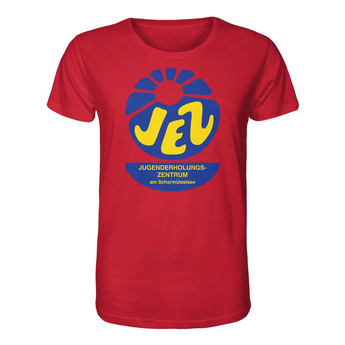 DDR Ostalgie Bio-Shirt Unisex • JEZ - JUGENDERHOLUNGSZENTRUM SCHARMÜTZELSEE