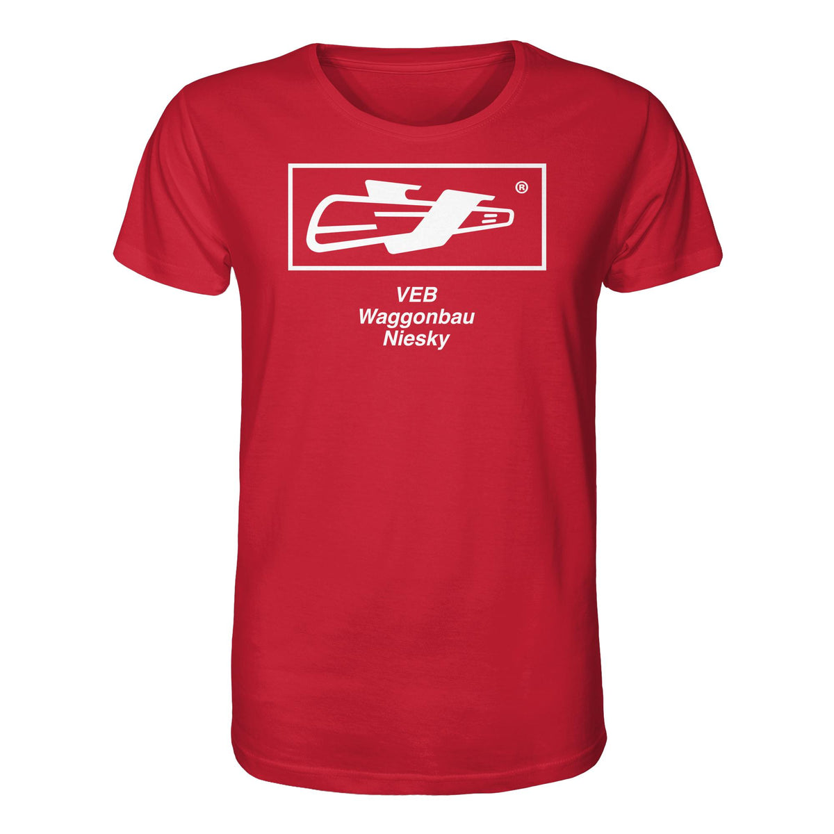 DDR Ostalgie Bio-Shirt Unisex • VEB WAGGONBAU NIESKY