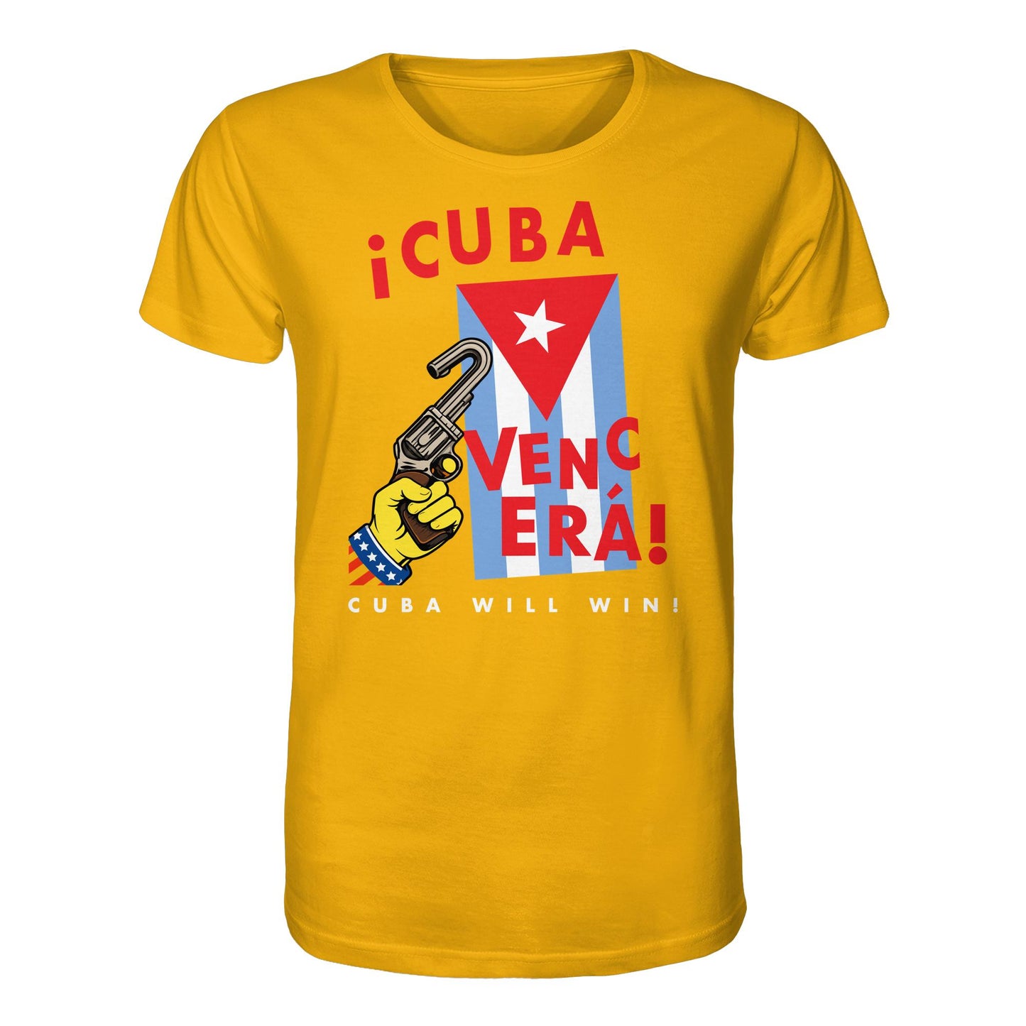 DDR Ostalgie Bio-Shirt Unisex • VENCERÁ! CUBA WILL WIN! (ORIGINAL POSTER KUBA)