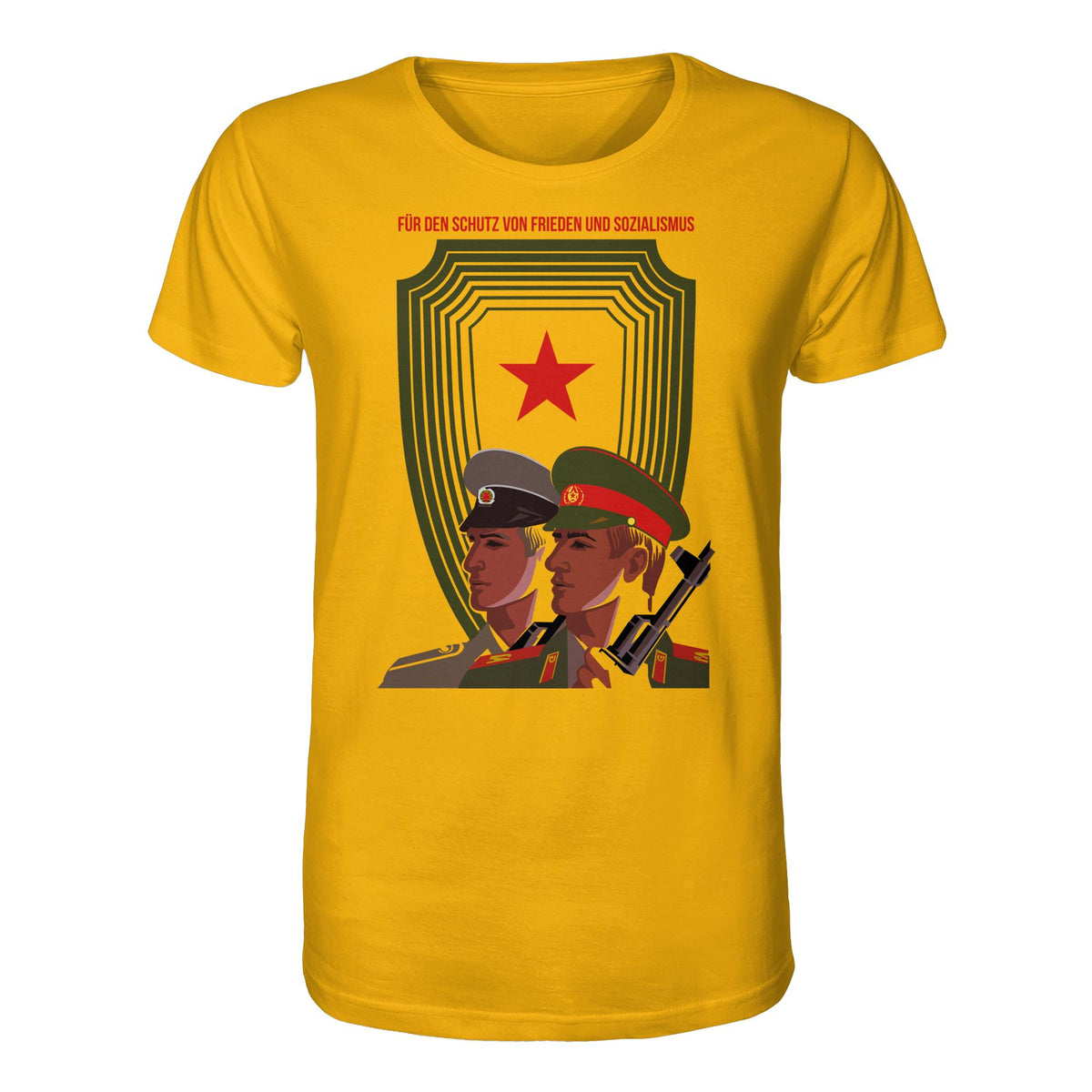 DDR Ostalgie Bio-Shirt Unisex • NVA UND CA - FÜR DEN SCHUTZ VON FRIEDEN