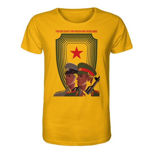 DDR Ostalgie Bio-Shirt Unisex • NVA UND CA - FÜR DEN SCHUTZ VON FRIEDEN