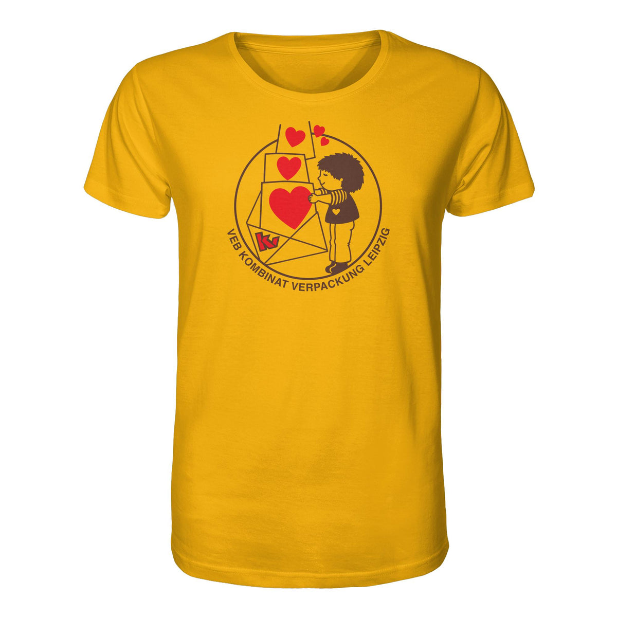 DDR Ostalgie Bio-Shirt Unisex • VEB KOMBINAT VERPACKUNG LEIPZIG