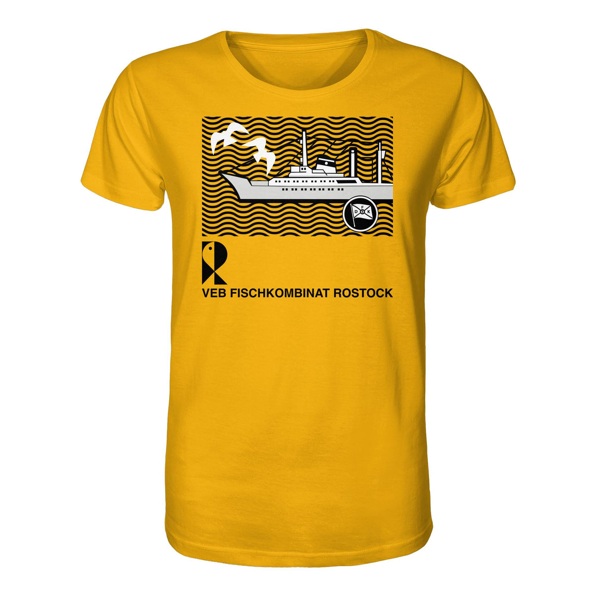 DDR Ostalgie Bio-Shirt Unisex • VEB FISCHKOMBINAT ROSTOCK