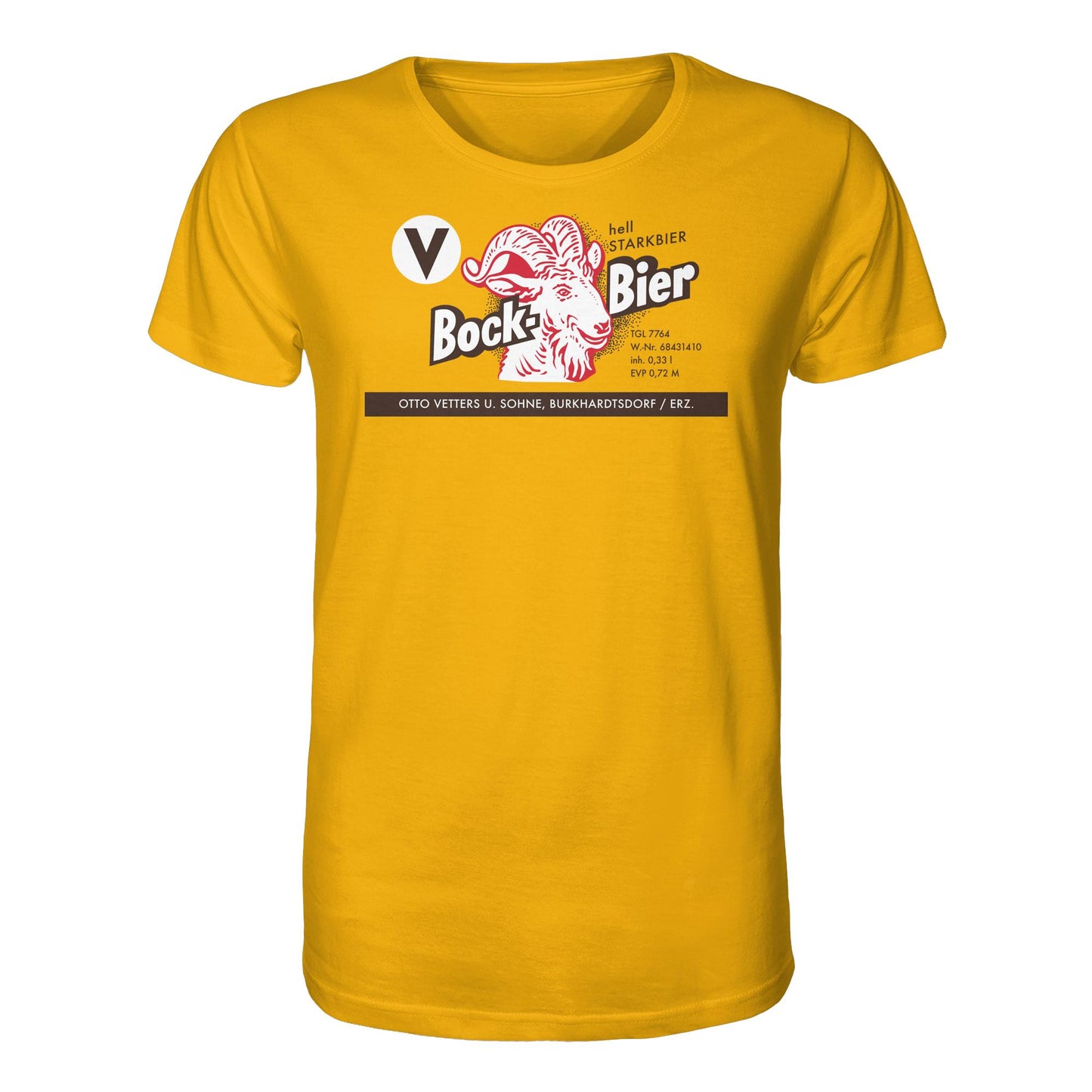 DDR Ostalgie Bio-Shirt Unisex • BOCKBIER - OTTO VETTERS ERZGEBIRGE