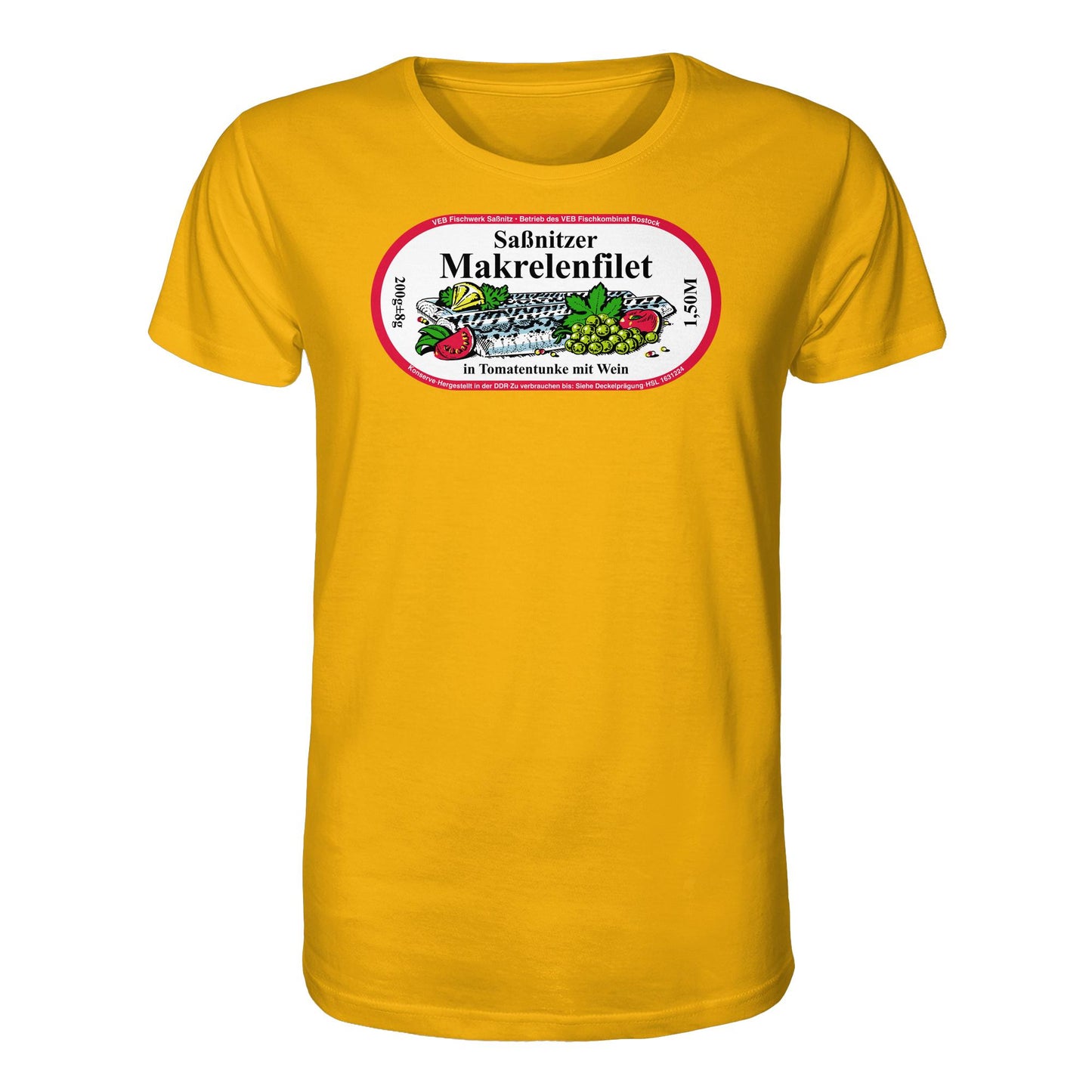 ORGANIC BIO SHIRT UNISEX • SASSNITZER MAKRELENFILET - VEB FISCHWERK