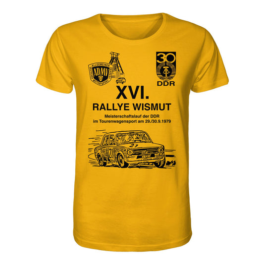 ORGANIC BIO SHIRT UNISEX • 16. RALLYE WISMUT, MEISTERSCHAFTSLAUF DER DDR - 1979