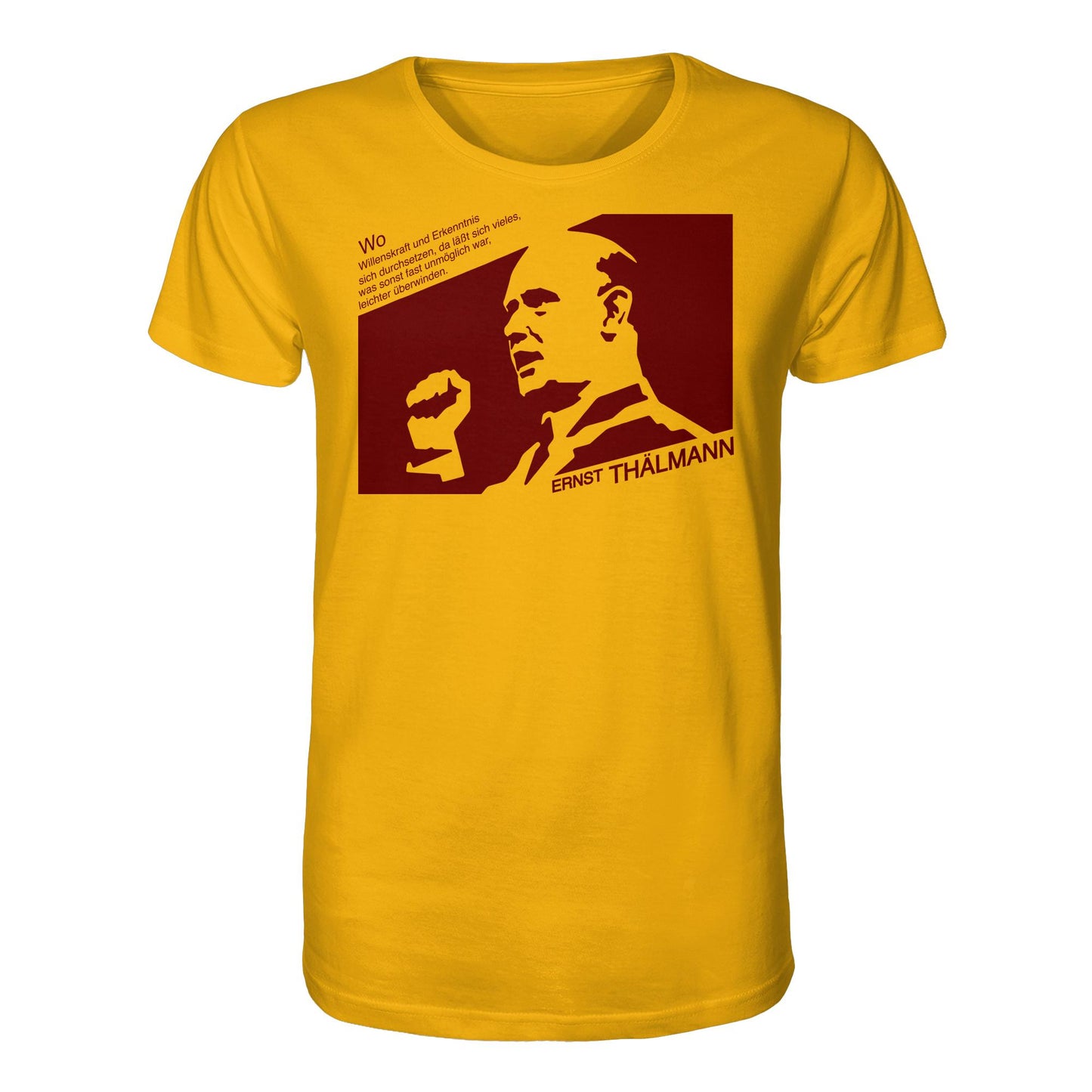 ORGANIC BIO SHIRT UNISEX • ERNST THÄLMANN - ORIGINAL DDR-PLAKAT
