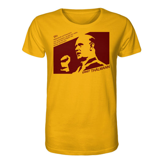 ORGANIC BIO SHIRT UNISEX • ERNST THÄLMANN - ORIGINAL DDR-PLAKAT