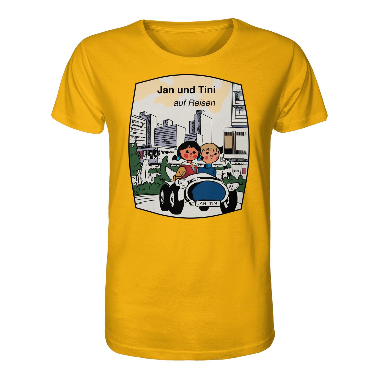 DDR Ostalgie Bio-Shirt Unisex • JAN UND TINI AUF REISEN (ORIGINAL QUARTETT)