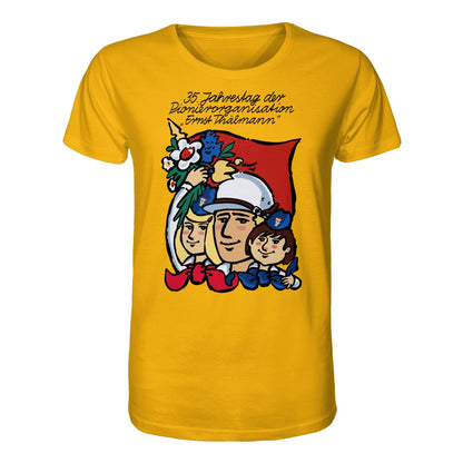 ORGANIC BIO SHIRT UNISEX • 35 JAHRE PIONIERORGANISATION ERNST THÄLMANN (ORIGINAL DDR-PLAKAT)