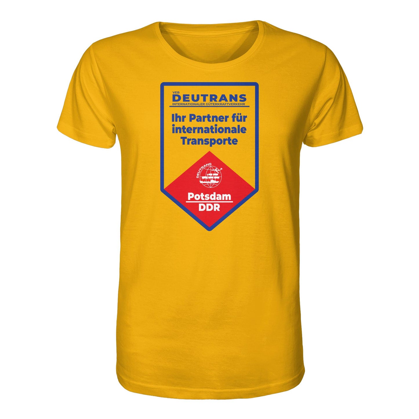 DDR Ostalgie Bio-Shirt Unisex • VEB DEUTRANS - POTSDAM